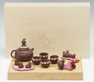 陶器•寸法ロッカクアヤコ AYAKO ROKKAKU Tea set サイン ED - www ...